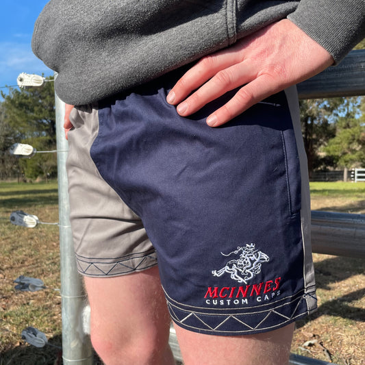 Navy Footy Shorts