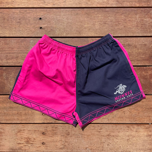 Navy/Pink Footy Shorts